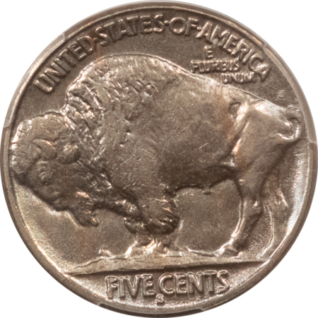 Buffalo Nickels 1917-S BUFFALO NICKEL – PCGS MS-64 LUSTROUS & SEMI PL, REALLY NICE!
