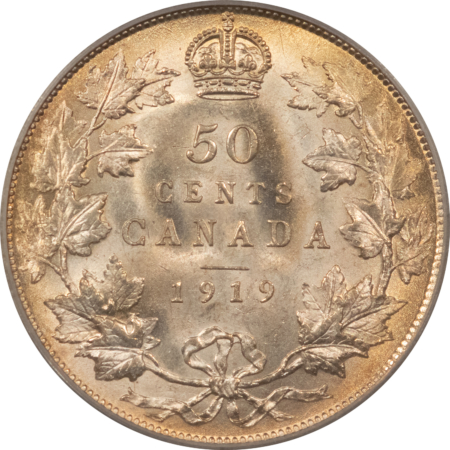 New Certified Coins CANADA 1919 FIFTY CENTS KM-25 – PCGS MS-64 FRESH PREMIUM QUALITY & REALLY TOUGH!