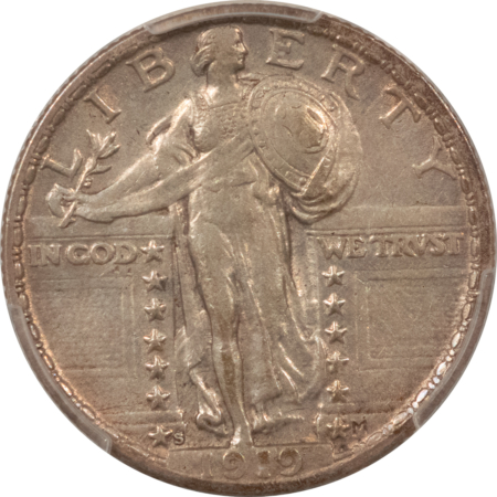 New Certified Coins 1919-S STANDING LIBERTY QUARTER – PCGS XF-45, TOUGH DATE, GREAT LOOK!