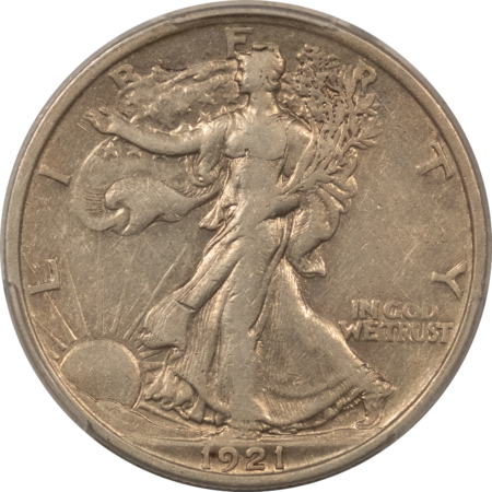 New Certified Coins 1921 WALKING LIBERTY HALF DOLLAR – PCGS VF-35, KEY-DATE!