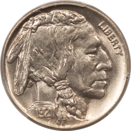 Buffalo Nickels 1921 BUFFALO NICKEL – PCGS MS-63, FLASHY & CHOICE