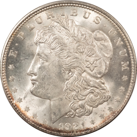Morgan Dollars 1921-D $1 MORGAN DOLLAR – PCGS MS-64, FROSTY WHITE!