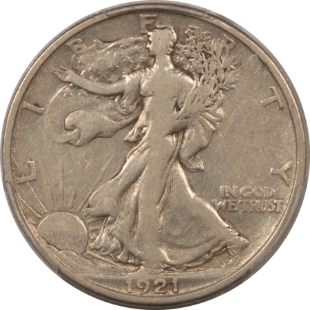 New Certified Coins 1921-D WALKING LIBERTY HALF DOLLAR – PCGS F-15, KEY-DATE!