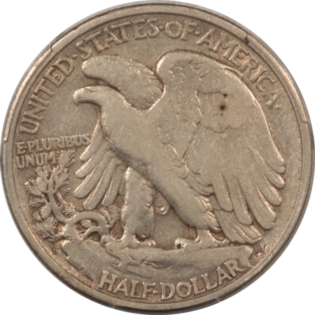 New Certified Coins 1921-D WALKING LIBERTY HALF DOLLAR – PCGS F-15, KEY-DATE!