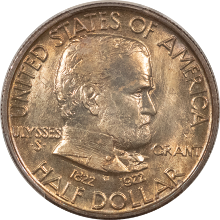 New Certified Coins 1922 GRANT W/STAR COMMEMORATIVE HALF DOLLAR – PCGS MS-65, REALLY PRETTY & PQ!