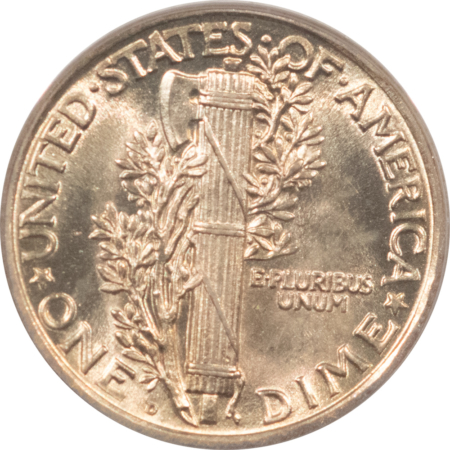 Mercury Dimes 1924-D MERCURY DIME – PCGS MS-63 FB, FLASHY & PREMIUM QUALITY!