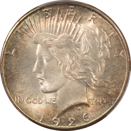 New Certified Coins 1926-S $1 PEACE DOLLAR – PCGS MS-64+, REALLY PRETTY!