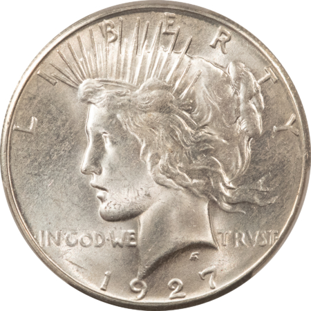 New Certified Coins 1927 $1 PEACE DOLLAR – PCGS MS-64, BLAST WHITE!