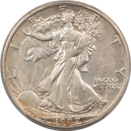 New Certified Coins 1927-S WALKING LIBERTY HALF DOLLAR – PCGS AU-53, FLASHY & TOUGH!