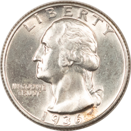 New Store Items 1936-S WASHINGTON QUARTER – FRESH CHOICE BRILLIANT UNCIRCULATED!
