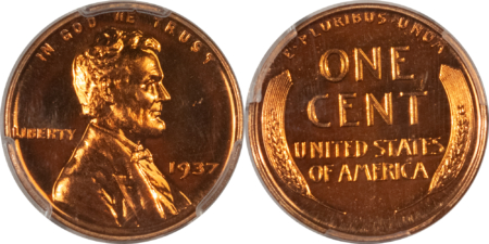 New Certified Coins INCREDIBLE MATCHED 1937 PROOF SET, PCGS PR67 RD/67/67/67/66 ALL CAC, SUPERB GEMS