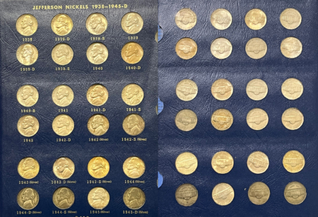 Jefferson Nickels 1938-64D 71 COIN JEFFERSON NICKEL COMPLETE SET VF-BU NICE BU 38D/S 39D 50D, MORE