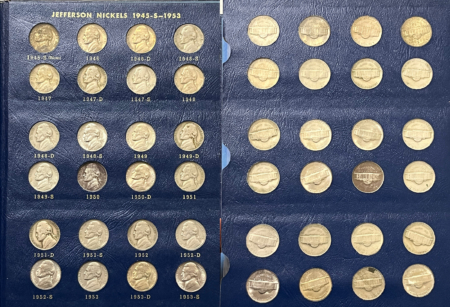 Jefferson Nickels 1938-64D 71 COIN JEFFERSON NICKEL COMPLETE SET VF-BU NICE BU 38D/S 39D 50D, MORE