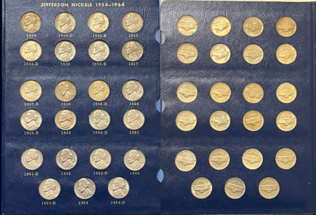 Jefferson Nickels 1938-64D 71 COIN JEFFERSON NICKEL COMPLETE SET VF-BU NICE BU 38D/S 39D 50D, MORE