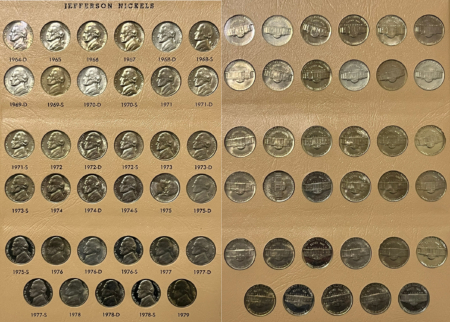 Jefferson Nickels 1938-2002 175 COIN JEFFERSON NICKEL COMPLETE SET CH-GEM BU W/68-02 PROOFS DANSCO