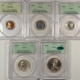New Certified Coins INCREDIBLE MATCHED 1937 PROOF SET, PCGS PR67 RD/67/67/67/66 ALL CAC, SUPERB GEMS