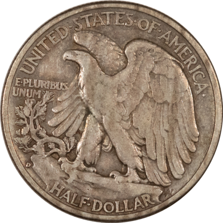New Store Items 1938-D WALKING LIBERTY HALF DOLLAR – PLEASING CIRCULATED EXAMPLE, NICE KEY-DATE!