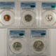 New Certified Coins SUPERB GEM 1939 PROOF SET, ALL PCGS GRADED, PR-65 TO 67-WELL-MATCHED & BRILLIANT