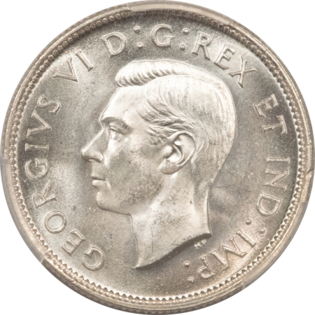 New Certified Coins CANADA 1941 GEORGE VI 25c, PCGS MS-65, A SNOW-WHITE BLAZER; GEM IN ALL REGARDS!