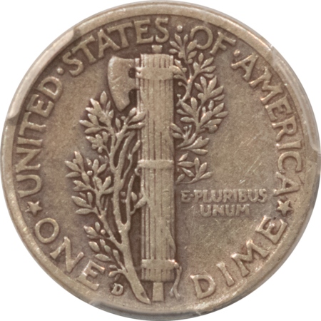 Mercury Dimes 1942/1-D MERCURY DIME – PCGS VF-30, NICE ORIGINAL KEY-DATE!