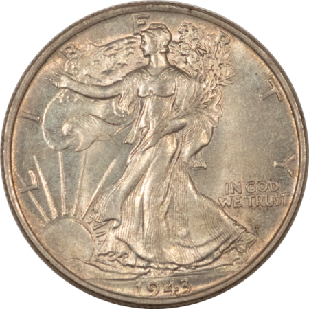 New Store Items 1943 WALKING LIBERTY HALF DOLLAR – HIGH GRADE, NEARLY UNCIRCULATED LOOKS CHOICE!