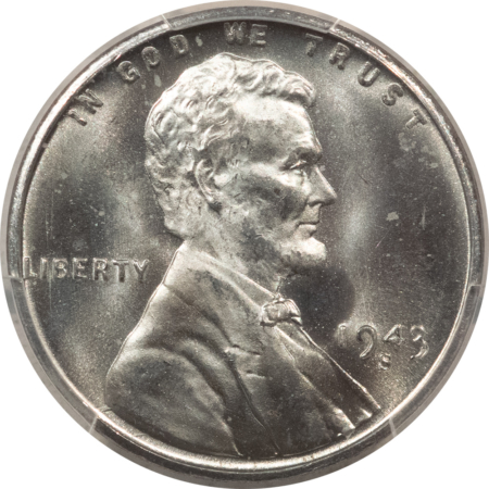 Lincoln Cents (Wheat) 1943-S LINCOLN STEEL CENT – PCGS MS-66, LUSTROUS!
