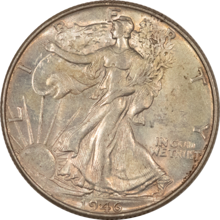 New Store Items 1946 WALKING LIBERTY HALF DOLLAR – HIGH GRADE, NEARLY UNCIRCULATED, LOOKS CHOICE