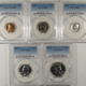 New Certified Coins 1952 5 COIN US SILVER PROOF SET – PCGS PR-66RD/67/67/66/66, GEM!