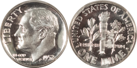 New Certified Coins 1952 5 COIN US SILVER PROOF SET – PCGS PR-66RD/67/67/66/66, GEM!