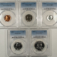 New Certified Coins 1954 5 COIN US SILVER PROOF SET – PCGS PR-67, SUPERB GEM WITH RED CENT!