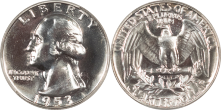 New Certified Coins 1953 5 COIN US SILVER PROOF SET – PCGS PR-67, SUPERB GEM MATCHED SET! RED CENT!