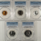 New Certified Coins 1953 5 COIN US SILVER PROOF SET – PCGS PR-67, SUPERB GEM MATCHED SET! RED CENT!