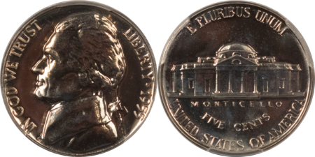 New Certified Coins 1955 5 COIN US SILVER PROOF SET – PCGS PR-67, SUPERB GEM WITH RED CENT!