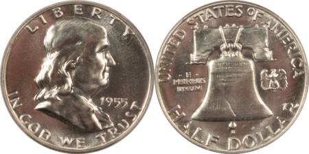 New Certified Coins 1955 5 COIN US SILVER PROOF SET – PCGS PR-67, SUPERB GEM WITH RED CENT!