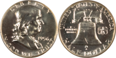 New Certified Coins 1956 6 COIN US SILVER PROOF SET PCGS PR-67, SUPERB GEM W/ RD CENT + TY 1 & 2 50C
