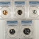 New Certified Coins 1956 6 COIN US SILVER PROOF SET PCGS PR-67, SUPERB GEM W/ RD CENT + TY 1 & 2 50C