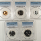 New Certified Coins 1960 6 COIN US SILVER PROOF SET PCGS PR-67 SUPERB GEM, 2 RED CENTS LG & SM DATE