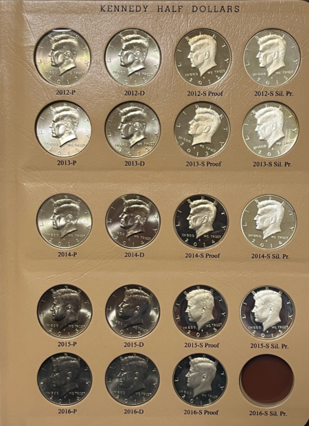 Kennedy Halves 1964-2015 184 COIN KENNEDY HALF DOLLAR SET + EXTRAS, GEM BU/PROOF/SMS W/ DANSCO