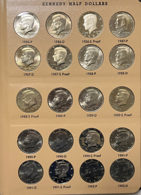 Kennedy Halves 1964-2015 184 COIN KENNEDY HALF DOLLAR SET + EXTRAS, GEM BU/PROOF/SMS W/ DANSCO