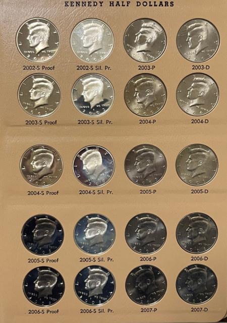 Kennedy Halves 1964-2015 184 COIN KENNEDY HALF DOLLAR SET + EXTRAS, GEM BU/PROOF/SMS W/ DANSCO