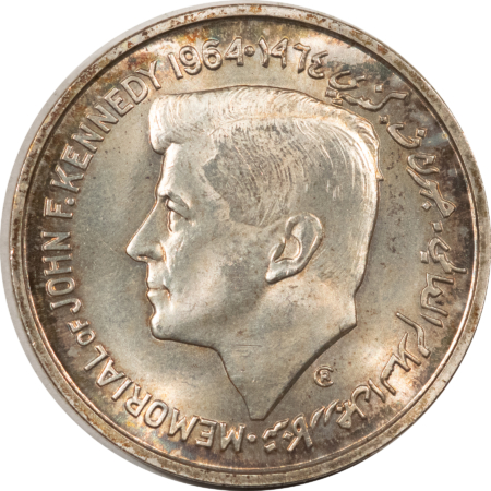 New Store Items 1964 SHARJAH UAE JOHN F KENNEDY SILVER 5 RUPEES – NICE UNCIRCULATED!