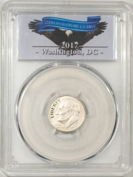 New Certified Coins 2017-S ROOSEVELT DIME – PCGS SP-70 FB 1ST DAY OF ISSUE, 1 OF 1,000, ENHANCED SET