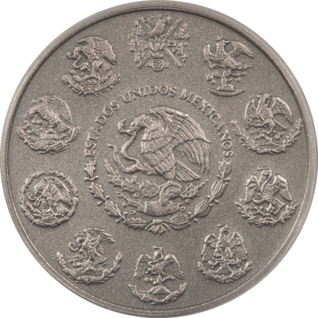 New Store Items 2018-Mo MEXICO ONZA SILVER LIBERTAD – PCGS SP-70, ANTIQUE FINISH!