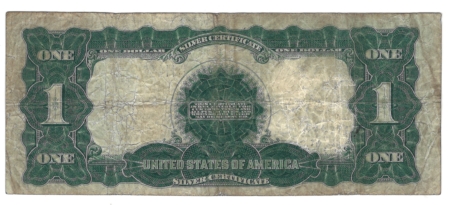 Large Silver Certificates 1899 $1 “BLACK EAGLE” SILVER CERTIFICATE, FR-235, ORIGINAL F/VF