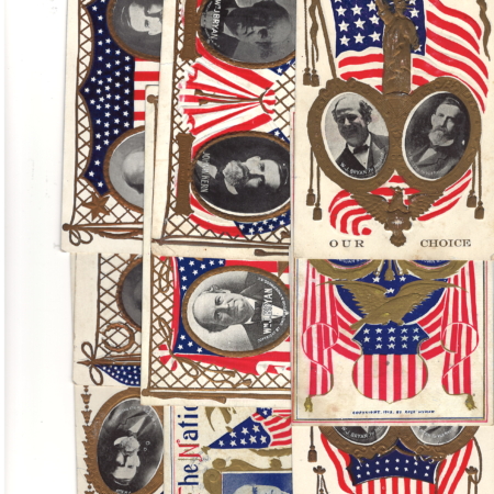 New Store Items 9 DIFFERENT 1908 BRYAN-KERN CAMPAIGN POSTCARDS-EXC OVERALL CONDITION & GRAPHIC!