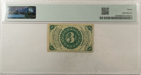 Fractional Currency 3 CENTS 3RD ISSUE FRACTIONAL CURRENCY FR#1226 LIGHT BACKGROUND – PMG VF-30