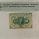 Fractional Currency 10 CENTS 1ST ISSUE FRACTIONAL CURRENCY FR#1242, STRAIGHT EDGES – PMG CH/AU-58!
