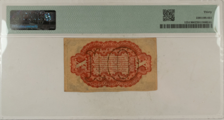 Fractional Currency 10 CENTS 3RD ISSUE FRACTIONAL CURRENCY FR#1251 COLBY SPINNER RED BACK PMG VF-30!
