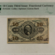 Fractional Currency 10 CENTS 3RD ISS FRACTIONAL CURRENCY FR#1255 COLBY SPINNER GREEN BACK PMG AU-55!
