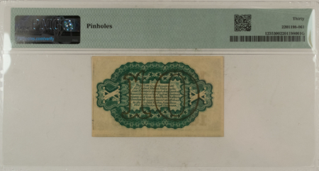 Fractional Currency 10 CENTS 3RD ISS FRACTIONAL CURRENCY FR#1255 COLBY SPINNER GREEN BACK PMG VF-30!